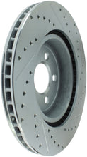 Laden Sie das Bild in den Galerie-Viewer, StopTech Select Sport 10-14 Dodge Challenger Drilled and Slotted Front Right Brake Rotor