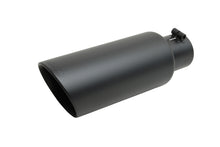 Charger l&#39;image dans la galerie, Gibson Round Dual Wall Angle-Cut Tip - 4in OD/3in Inlet/12in Length - Black Ceramic
