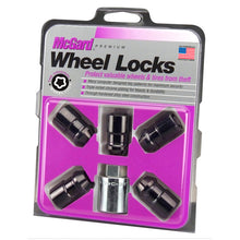 Laden Sie das Bild in den Galerie-Viewer, McGard Wheel Lock Nut Set - 5pk. (Cone Seat) M12X1.5 / 3/4 Hex / 1.46in. Length - Black