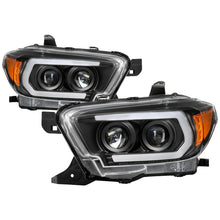 Cargar imagen en el visor de la galería, Spyder 16-18 Toyota Tacoma Projector Headlights - Seq LED Turn - Black - PRO-YD-TT16-LB-BK
