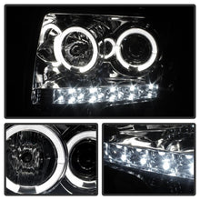 Carica l&#39;immagine nel visualizzatore di Gallery, Spyder Ford F150 09-14 Projector Headlights Halogen Model- LED Halo LED Smke PRO-YD-FF15009-HL-SM