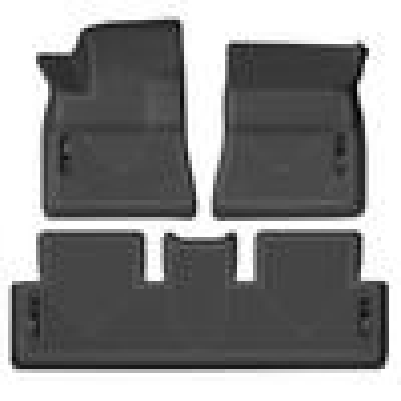 Husky Liners 17-21 Tesla 3 Weatherbeater Front & 2nd Seat Floor Liners - Black - 2to4wheels