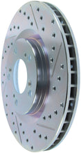 Laden Sie das Bild in den Galerie-Viewer, StopTech Select Sport 2000-2009 Honda S2000 Slotted and Drilled Left Front Brake Rotor