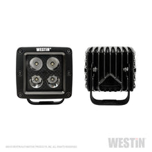 गैलरी व्यूवर में इमेज लोड करें, Westin HyperQ LED Auxiliary Lights 3in x 3in cube 20w Flood - Black