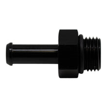 Charger l&#39;image dans la galerie, DeatschWerks 6AN ORB Male to 5/16in Male Barb Fitting (Incl O-Ring) - Anodized Matte Black