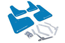 Carica l'immagine nel visualizzatore di Gallery, Rally Armor 12-18 Ford Focus SE/ST/RS UR Nitrous Blue Mud Flaps w/ White Logo