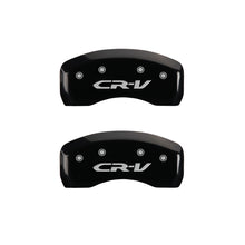 Carica l&#39;immagine nel visualizzatore di Gallery, MGP 4 Caliper Covers Engraved Front Honda Engraved Rear CR-V Black finish silver ch
