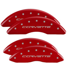 Carica l&#39;immagine nel visualizzatore di Gallery, MGP 4 Caliper Covers Engraved Front Gen 5/Camaro Engraved Rear Gen 5/Z28 Yellow finish black ch
