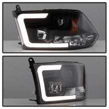 Charger l&#39;image dans la galerie, Spyder 09-16 Dodge Ram 1500 Version 2 Headlights Light Bar DRL Black PRO-YD-DR09V2-LBDRL-BK