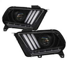 Carica l&#39;immagine nel visualizzatore di Gallery, Spyder 10-13 Ford Mustang - Halogen - Projector Headlights - LED Signals -Black (PRO-YD-FM2010V2-BK)