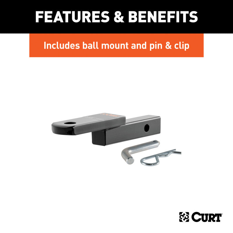 Curt 04-10 Kia Sportage Class 2 Trailer Hitch w/1-1/4in Ball Mount