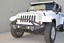 Load image into Gallery viewer, DV8 Offroad 07-18 Jeep Wrangler JK/JL FS-8 Mid Length Steel Front Bumper w/ LED Lights