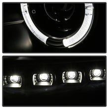 Cargar imagen en el visor de la galería, Spyder Ford Super Duty 11-16 Projector Headlights LEDHalo DRL All Black PRO-YD-FS11-HL-BKV2