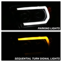 Cargar imagen en el visor de la galería, Spyder 16-18 Toyota Tacoma Projector Headlights - Seq LED Turn - Black - PRO-YD-TT16-LB-BK