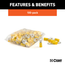 गैलरी व्यूवर में इमेज लोड करें, Curt Ring Terminals (12-10 Wire Gauge 10 Stud Size 100-Pack)