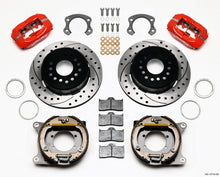गैलरी व्यूवर में इमेज लोड करें, Wilwood Forged Dynalite P/S Park Brake Kit Drilled Red Ford 8.8 Special w/2.50in Offset-5 Lug