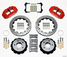 गैलरी व्यूवर में इमेज लोड करें, Wilwood Narrow Superlite 4R Rear Kit 12.88in Drilled Red 84-87 Corvette C4