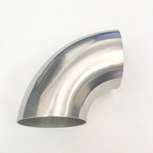 गैलरी व्यूवर में इमेज लोड करें, Ticon Industries 3.5in Diameter 90 1.1D/4in CLR 1.5mm /.059in Wall Thickness Titanium Elbow
