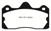 Charger l&#39;image dans la galerie, EBC 10+ Lotus Evora 3.5 Redstuff Rear Brake Pads