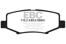Laden Sie das Bild in den Galerie-Viewer, EBC 06-11 Dodge Nitro 3.7 Greenstuff Rear Brake Pads