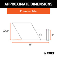 Carica l&#39;immagine nel visualizzatore di Gallery, Curt Raw Steel Weld-On Hitch Box (2in Receiver 5000lbs GTW)
