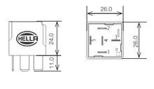 Charger l&#39;image dans la galerie, Hella Relay 24V 10/20A Spdt Res