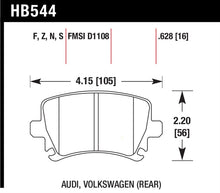 Carica l'immagine nel visualizzatore di Gallery, Hawk Audi A3 / A4 / A6 Quattro Performance Ceramic Rear Brake Pads