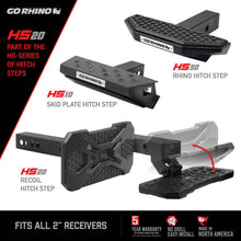Carica l'immagine nel visualizzatore di Gallery, Go Rhino HS-20 Hitch Bumper Step