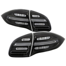 Carica l&#39;immagine nel visualizzatore di Gallery, Spyder Porsche Cayenne 958 11-14 LED Tail Lights - Sequential Signal - Black