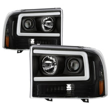 Laden Sie das Bild in den Galerie-Viewer, Spyder Ford F-250 99-04/Excursion 00-04 1 Piece LED Headlights - Black PRO-YD-FF25099V2PL-BK