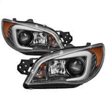 Laden Sie das Bild in den Galerie-Viewer, Spyder Subaru WRX 2006-2007 Projector Headlights - Halogen Only - Black PRO-YD-SWRX06-LBDRL-BK