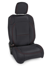 गैलरी व्यूवर में इमेज लोड करें, PRP 2018+ Jeep Wrangler JL/2 door/Rubicon  Front Seat Covers (Pair) - Black with Red Stitching