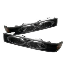 Carica l&#39;immagine nel visualizzatore di Gallery, Xtune Chevy S10 / Blazer 98-00 Amber Reflector Bumper Lights Black CBL-CS1098-YD-BK-AM