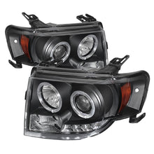 गैलरी व्यूवर में इमेज लोड करें, Spyder Ford Escape 08-12 Projector Headlights Halogen Model Only - DRL Black PRO-YD-FES08-DRL-BK