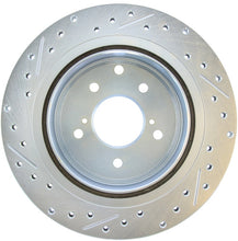 Charger l&#39;image dans la galerie, StopTech 89-96 Nissan 300ZX Select Sport Slotted &amp; Drilled Left Rear Brake Rotor