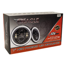 Cargar imagen en el visor de la galería, Oracle 7in High Powered LED Headlights - Black Bezel - White