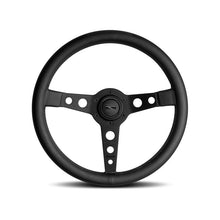 Carica l&#39;immagine nel visualizzatore di Gallery, Momo Prototipo Steering Wheel 350 mm - Black Leather/Black Stitch/Black Spokes