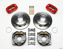 Laden Sie das Bild in den Galerie-Viewer, Wilwood Dynapro Low-Profile 11.00in P-Brake Kit - Red Chevy 12 Bolt 2.75in Off w/ C-Clips