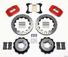 Carica l&#39;immagine nel visualizzatore di Gallery, Wilwood Dynapro Radial Rear Kit 13.00in Drilled Red Mitsubishi EVO VIII