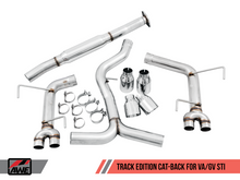 Charger l&#39;image dans la galerie, AWE Tuning Subaru WRX/STI VA/GV Sedan Track Edition Exhaust - Chrome Silver Tips (102mm)
