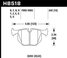 गैलरी व्यूवर में इमेज लोड करें, Hawk 01-06 BMW 330 / 97-01 740I / 96-01 750IL / 03-06 BMW M3 / 00-03 M5 / 00-06 X5 / 06-08 Z4 / 03-0