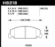 Laden Sie das Bild in den Galerie-Viewer, Hawk 88-89 Civic Si / 92-00 Civic CX / 88-00 DX / 98-00 GX HPS Street  Front Brake Pads