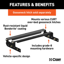 Load image into Gallery viewer, Curt 99-15 Ford F-350 Super Duty Over-Bed Gooseneck Installation Brackets