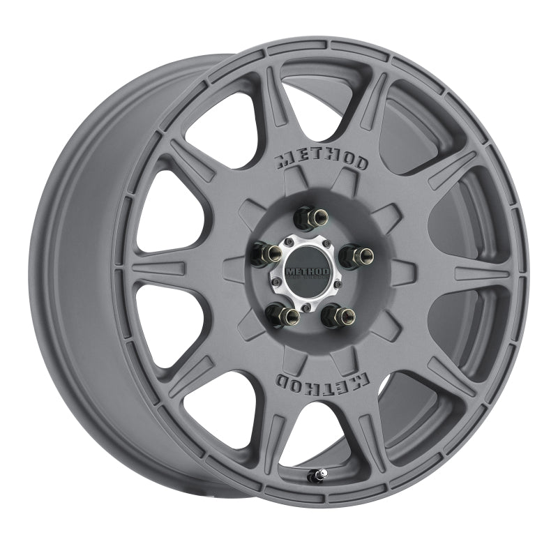 Method MR502 RALLY 17x8 +38mm Offset 5x4.5 67.1mm CB Titanium Wheel