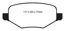 Charger l&#39;image dans la galerie, EBC 11-14 Ford Edge 2.0 Turbo Yellowstuff Rear Brake Pads