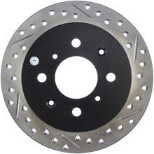 Carica l'immagine nel visualizzatore di Gallery, StopTech 90-96 Acura Integra / 97-01 Integra (Exc. Type R) Slotted &amp; Drilled Left Rear Rotor