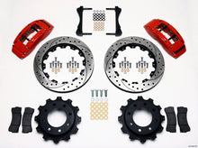 गैलरी व्यूवर में इमेज लोड करें, Wilwood TC6R Rear Kit 16.00in Drilled Red 1999-2010 GM Trk 2500 HD 4.84 Cntr