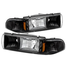 Carica l&#39;immagine nel visualizzatore di Gallery, Xtune Chevy Caprice 91-96 / Impala 91-96 1Pc LED Crystal Headlights Black HD-ON-CCP91-1PC-LED-BK