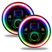 Charger l'image dans la galerie, Oracle 7in High Powered LED Headlights - Black Bezel - ColorSHIFT No Controller