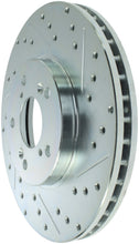 Carica l&#39;immagine nel visualizzatore di Gallery, StopTech Select Sport 99-08 Acura TL (STD Caliper) / 01-03 CL Slotted and Drilled Left Front Rotor